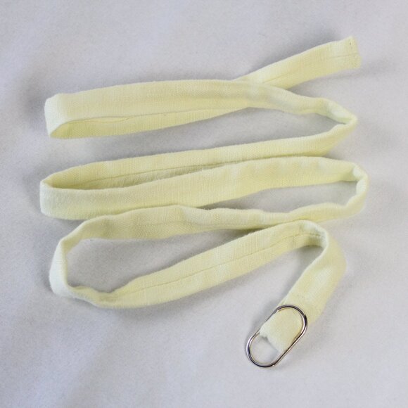 Abercrombie & Fitch Linen Drop-Waist Belted Midi Dress in Yellow Size Small -NWT - Picture 11 of 11